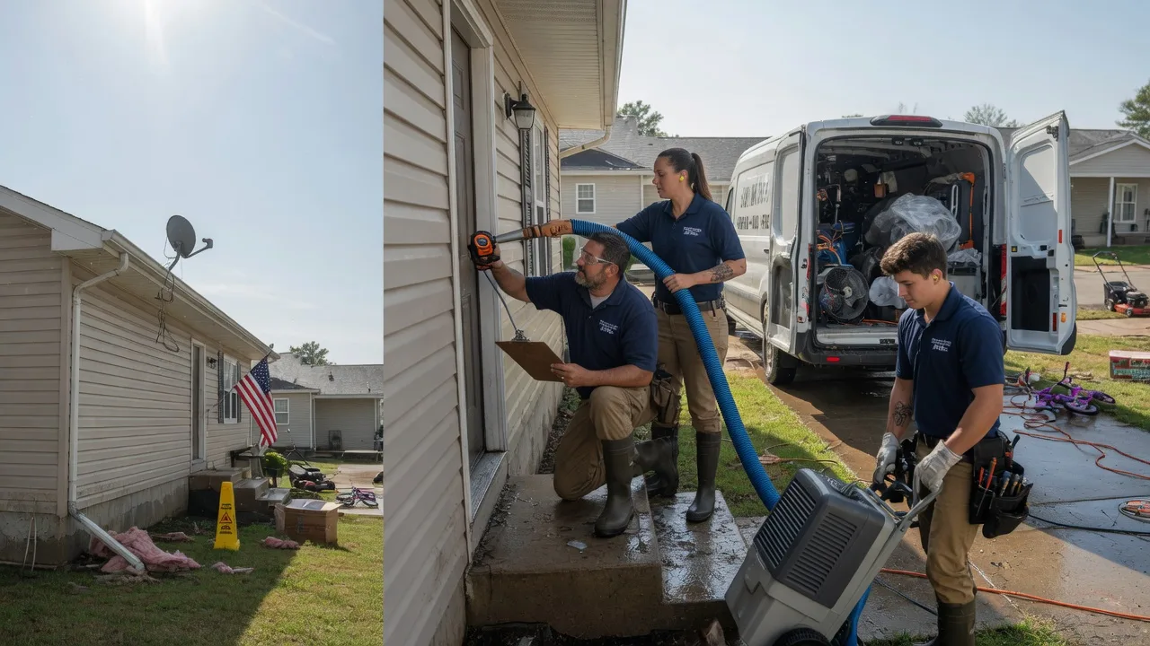 Ceiling Water Damage Restoration in Houston, PA near me